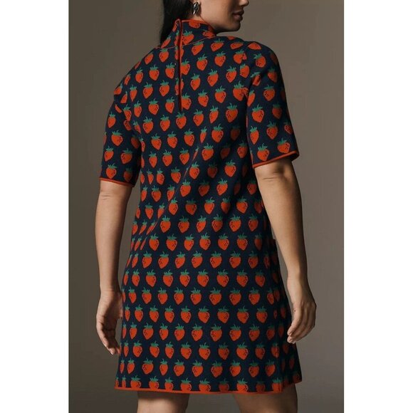 NWT Size 1X - Anthropologie The Annalise Mock Neck Mini Sweater Dress - Picture 5 of 16